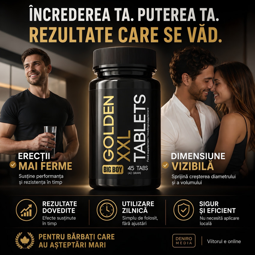 Pilule Mărire Penis Aurie XXL 45capsule