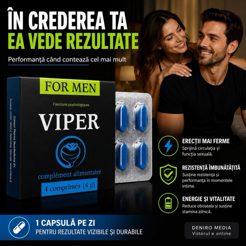 Pilule Putere Viper FR Activator Performanță 4buc