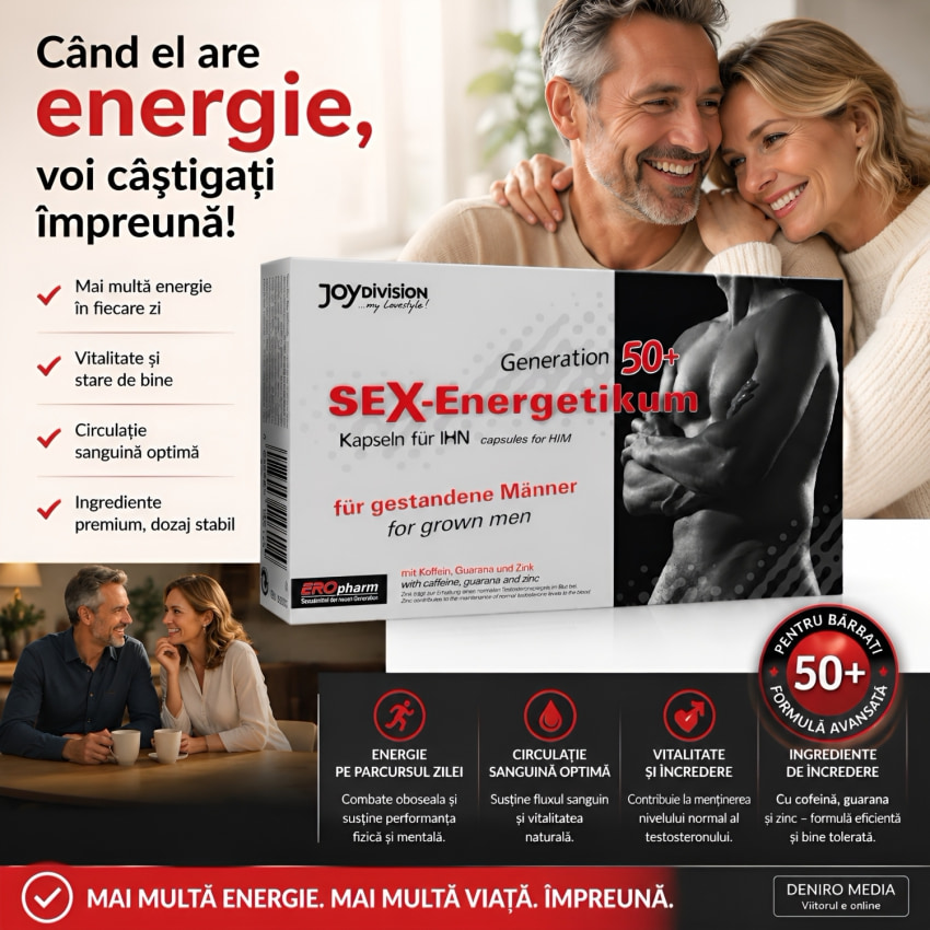 Pilule Stârnire Energetikum 50 Plus, 40 capsule