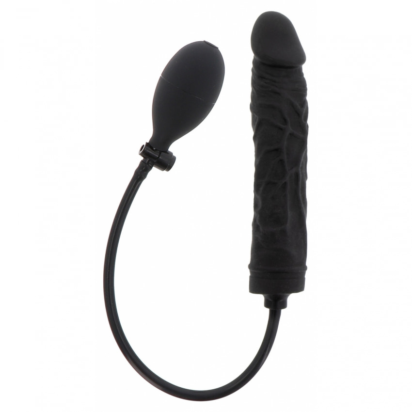 Plug Gonflabil 18cm Negru Silicon 100% și Supapă Rapidă