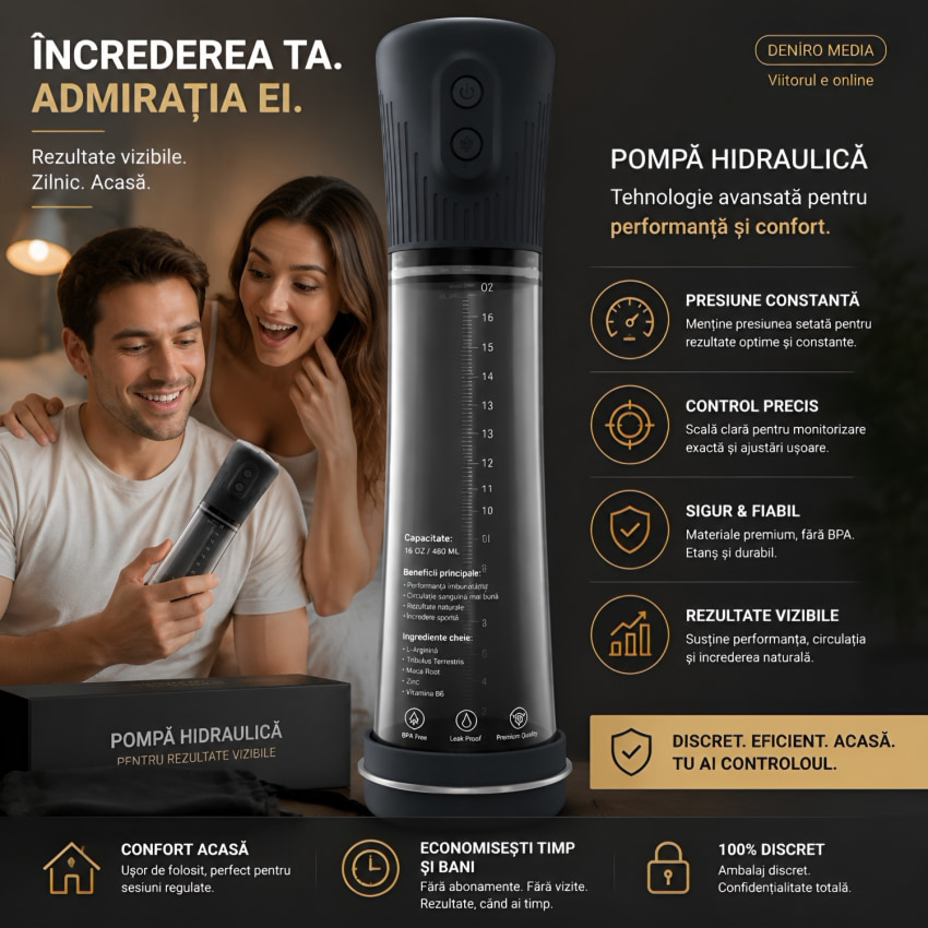 Pompă Sex Dorcel Hydro Pump Negru