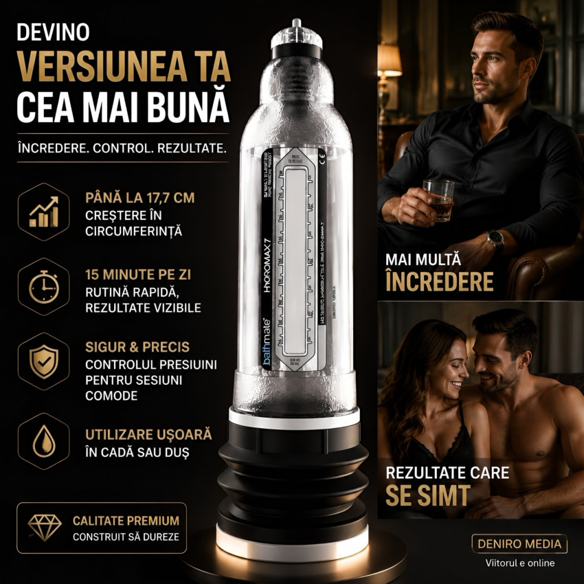 Pompă Falus Hydromax 7 Transparent