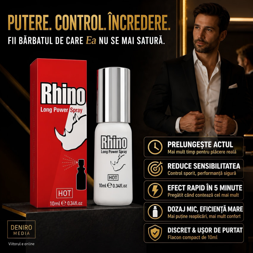Prelungirea Actului Trupesc Spray RHINO Long Power 10ml
