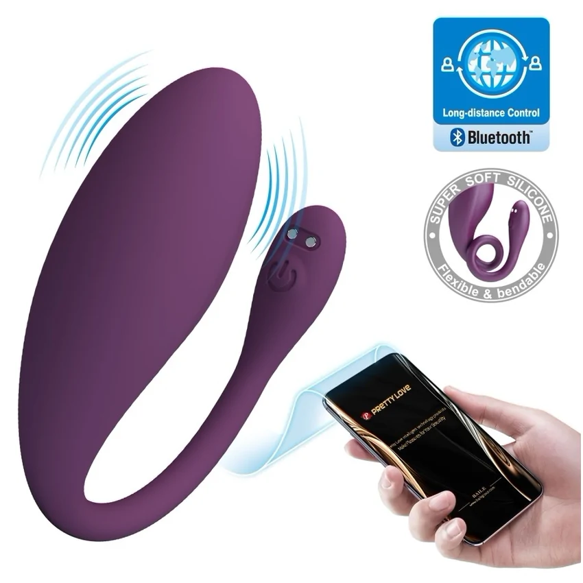 Pretty Love Dora Vibrator Cuplu 12 Moduri Mov