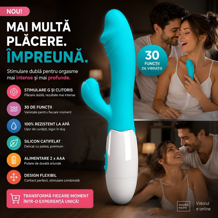 Pretty Love Snappy Rabbit Punct G, 30 Aplicații Albastru