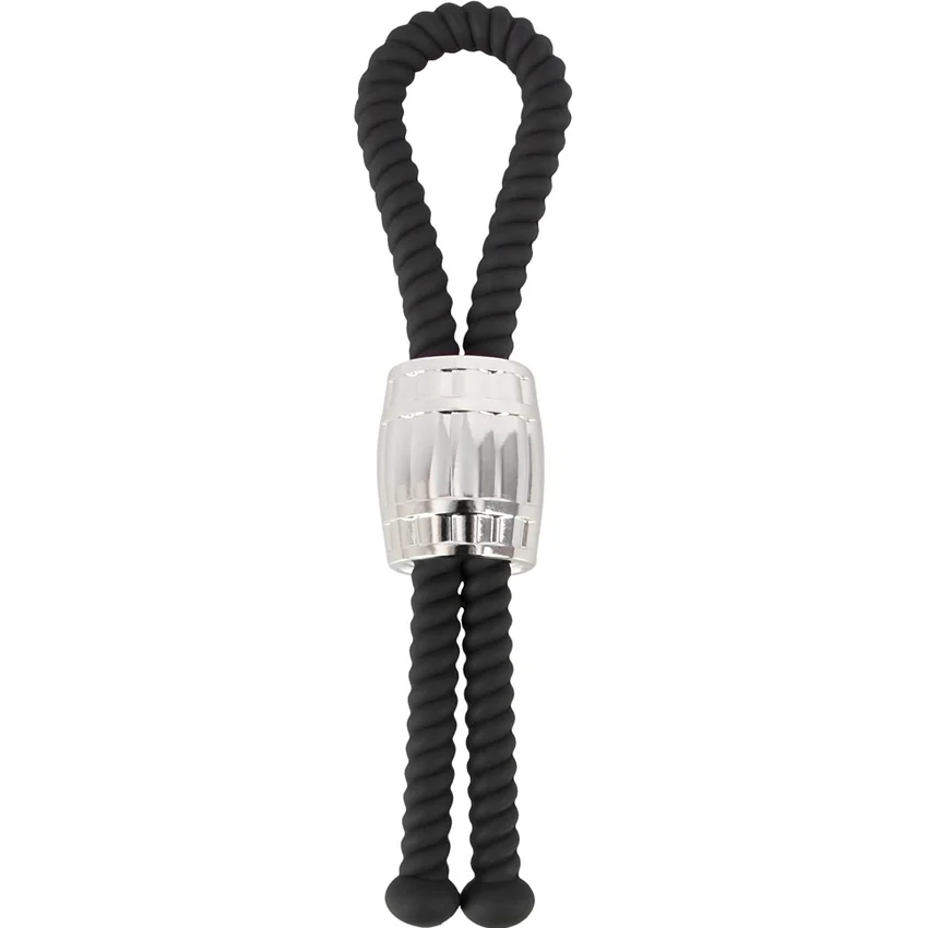 Rebel Heavy Rope Inel Reglabil Pentru Penis și Testicule Negru