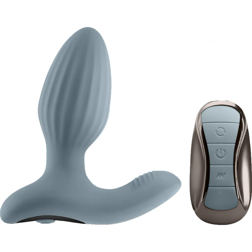 Renegade Summit Gray – Plug Anal Rotativ 3+9, Reîncărcabil Gri