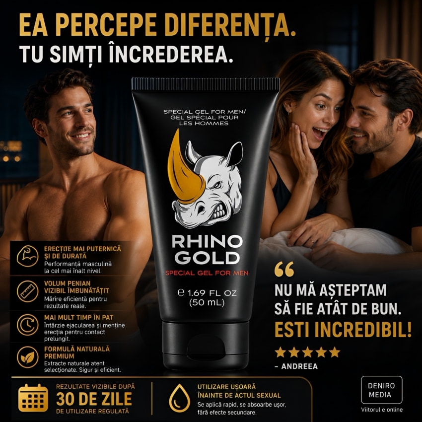 Rhino Gold Gel Mărire Falus 50ml