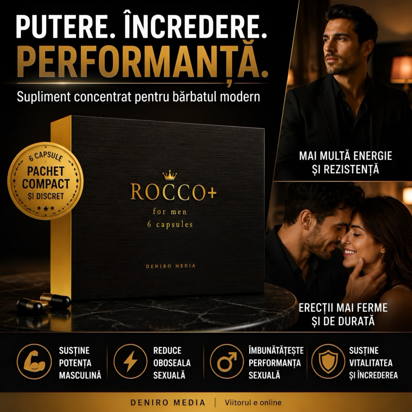 ROCCO Pills - 6 Capsule Pentru Energie Discretă