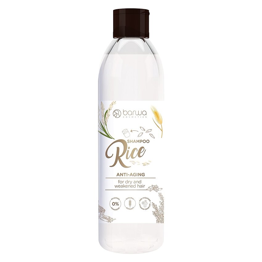 Șampon cu extracte de orez Barwa 300 ml