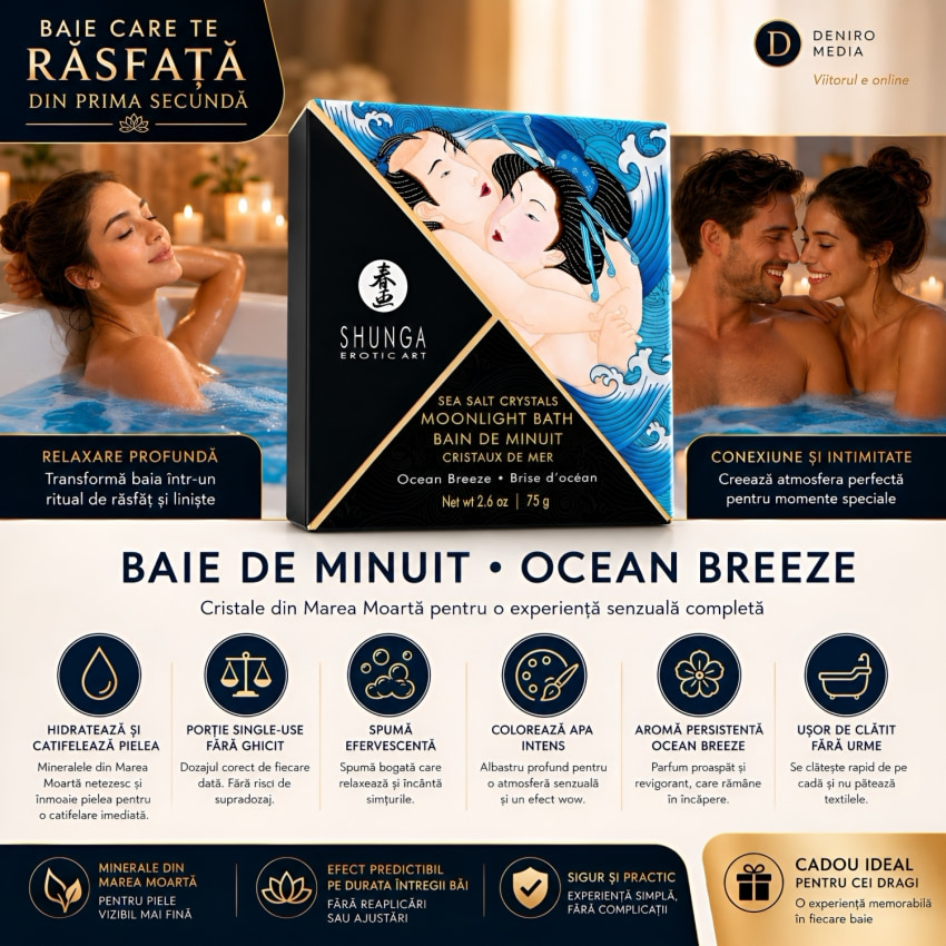 Sare de Baie Shunga Crystal cu Aromă Oceanică 75g