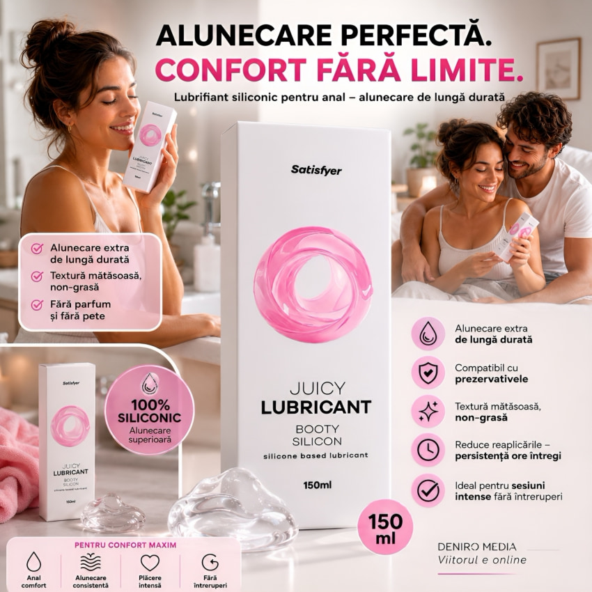 Satisfyer Lubrifiant siliconic - 150 ml, Glidare Lungă