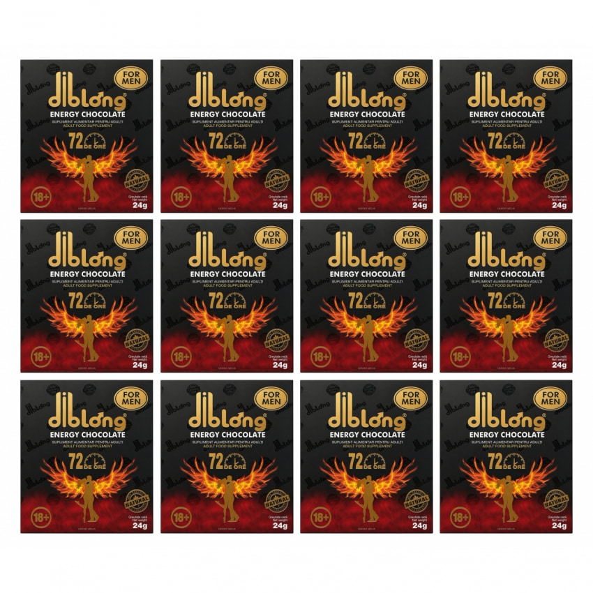 Set 12 x Ciocolată Afrodisiacă Pentru Bărbați Diblong 24g