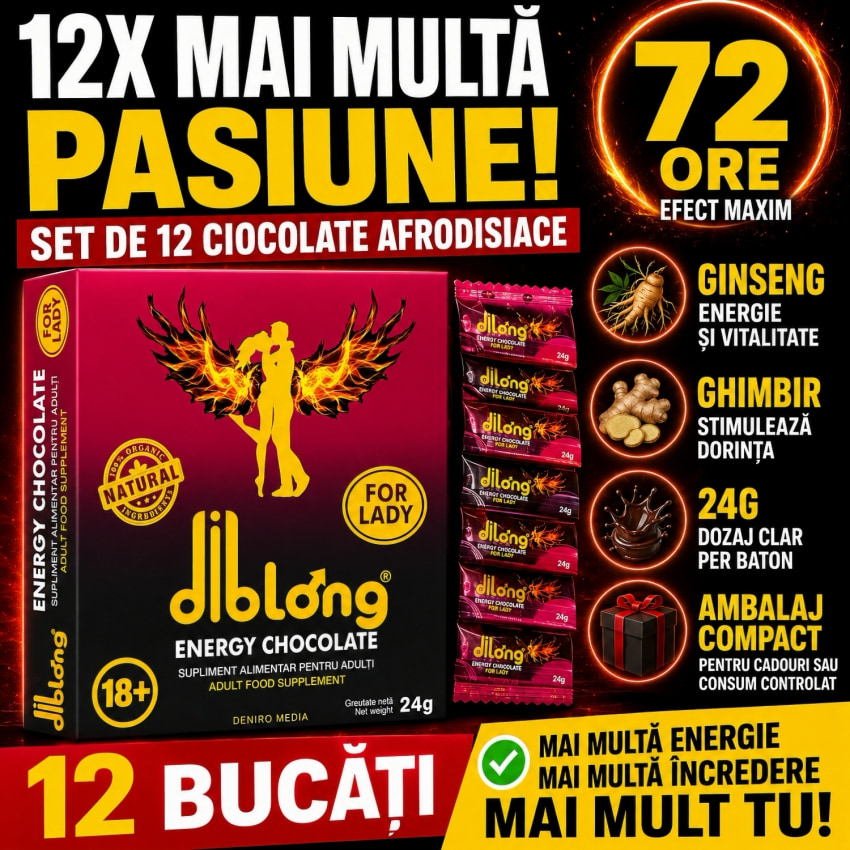 Set 12 x Ciocolată Afrodisiacă Pentru Femei 24g