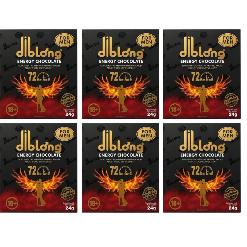 Set 6 x Ciocolată Afrodisiacă Pentru Bărbați Diblong 24g