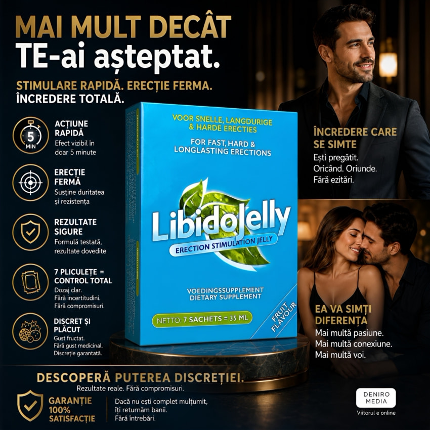 Set 7 Pliculețe Stimulent Sculare Lichid LibidoJelly