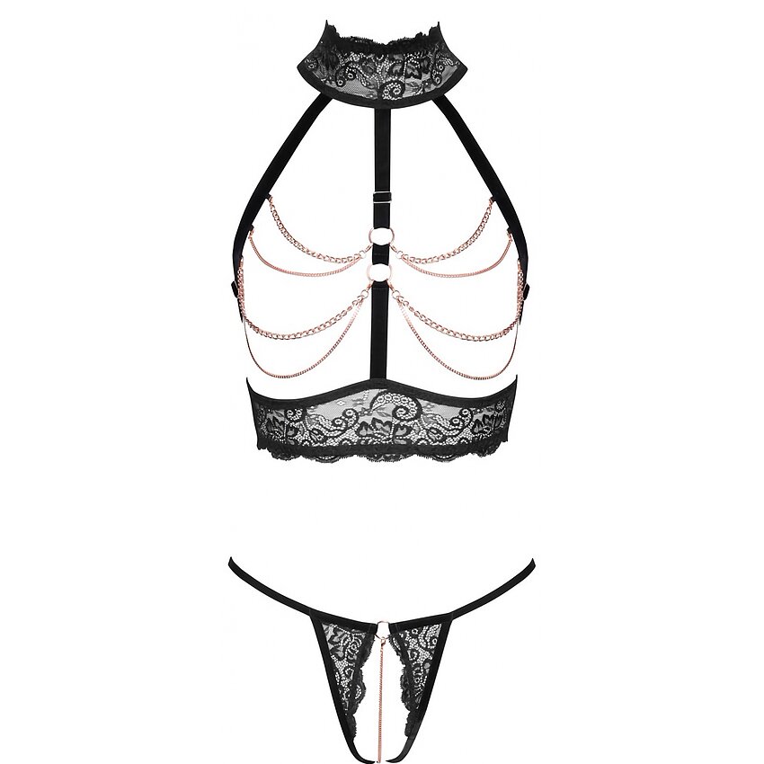Set Abierta Fină Amethyst Negru XL