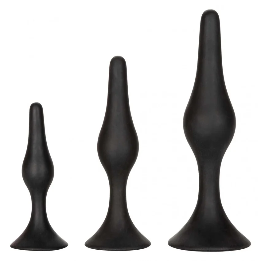 Set Anal Plug Silicone Anal Starter Negru
