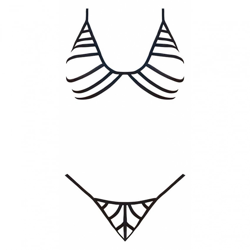 Set Camille cu Sutien Tip Halter pentru Femei L-XL