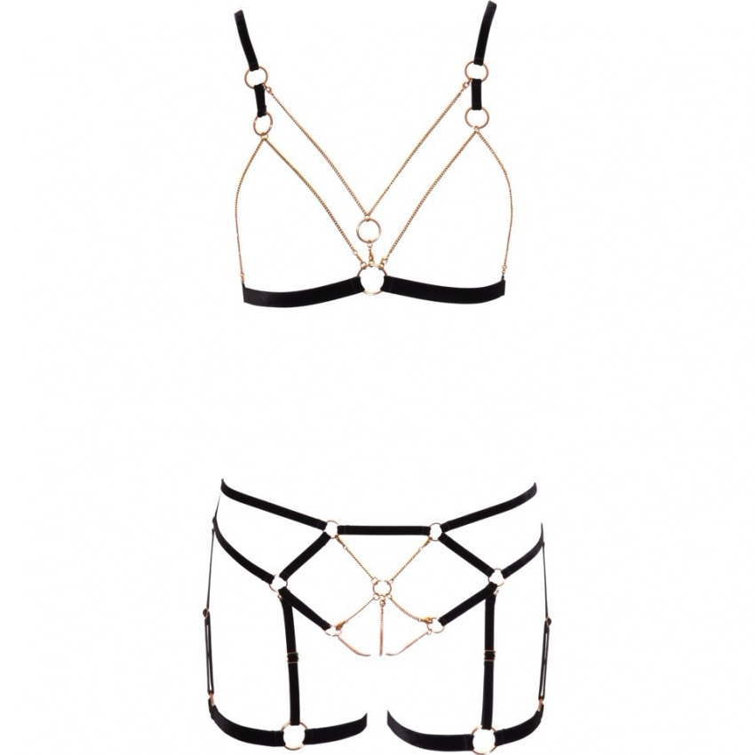 Set Cottelli Collection Jayleen Negru XL