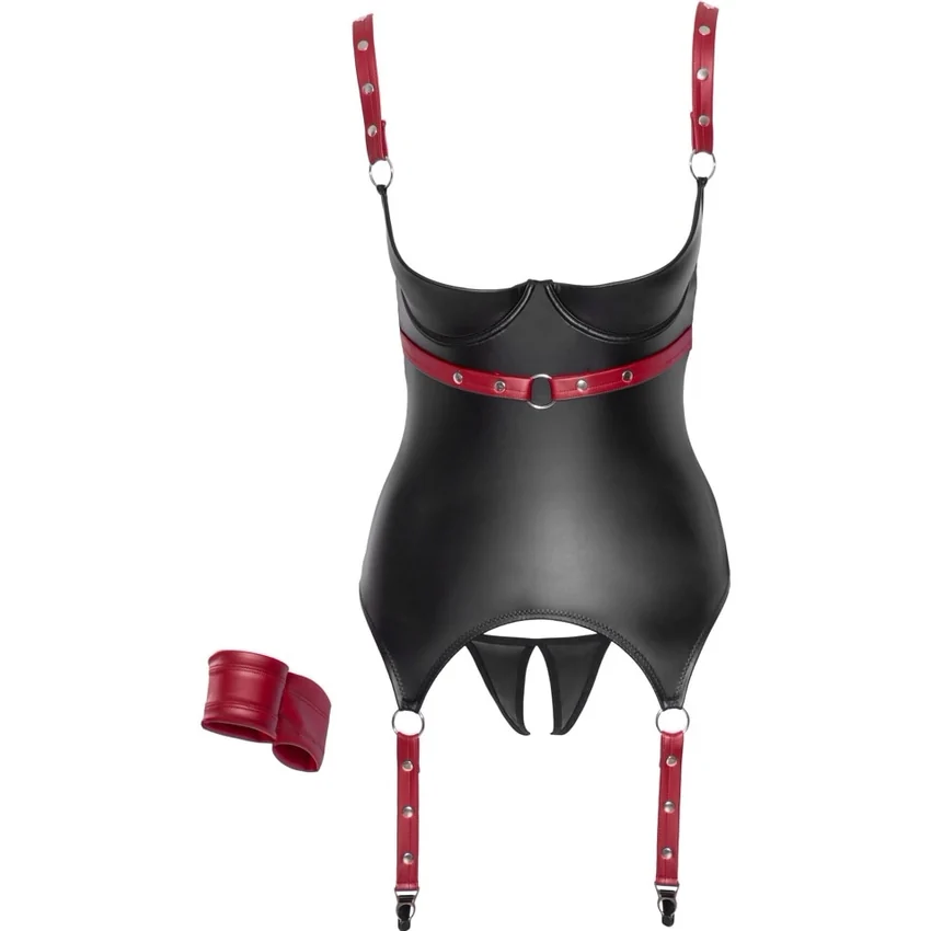 Set Erotic Cottelli Collection Tie Me Negru S