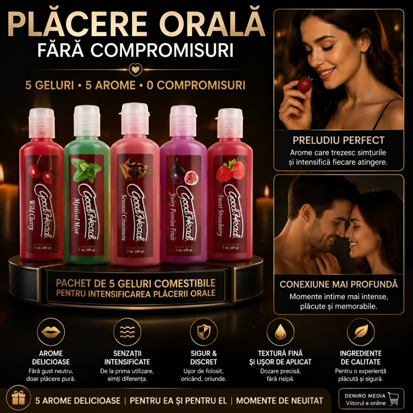 Set Geluri Pentru Sex Oral De însușire 5 buc