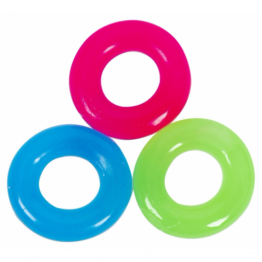 Set Inele Love Glow In The Dark Multicolor