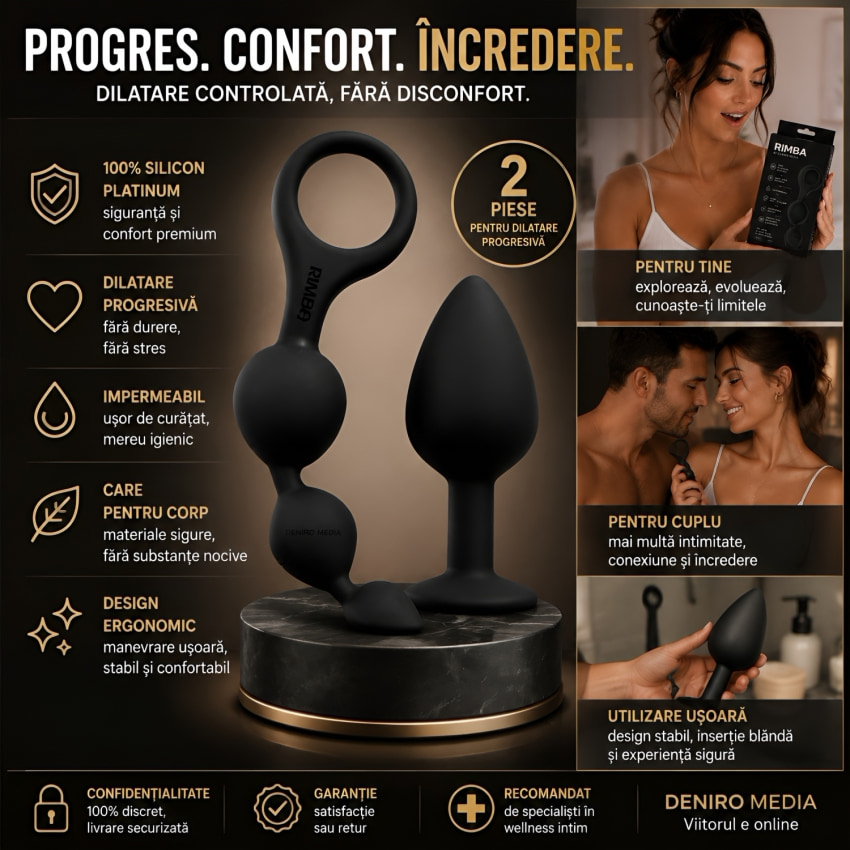 Set Jucării Anale Rimba Barcelona Negru