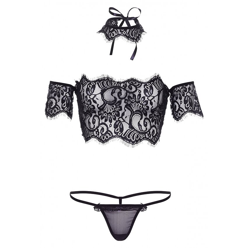 Set Leg Avenue Skyla Negru S-M