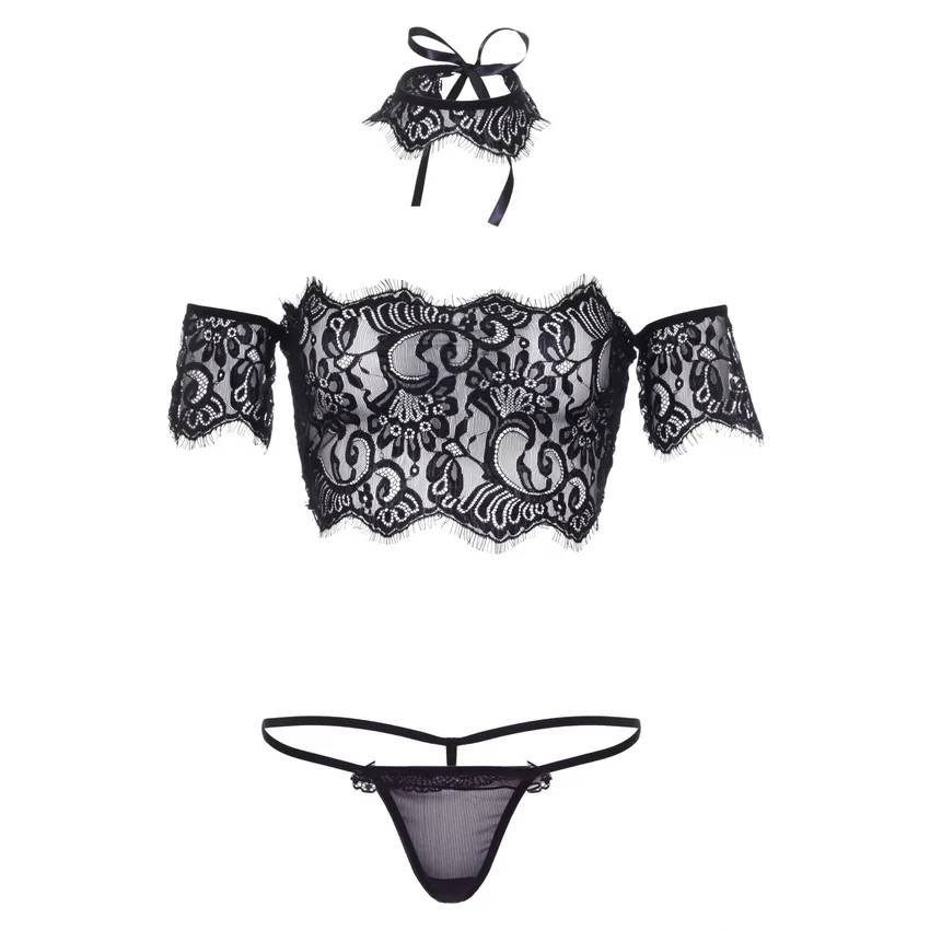 Set Leg Avenue Skyla Negru S-M