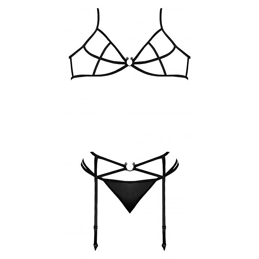 Set Magic Silk Beatrice Negru S-M