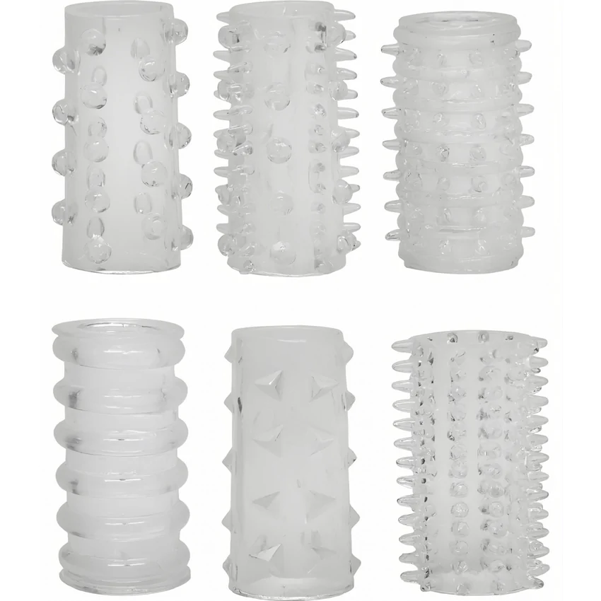 Set Manșoane Red Roses 6buc Transparent