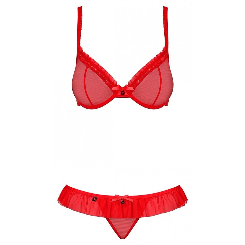 Set Obsessive 827-SET Roșu S-M