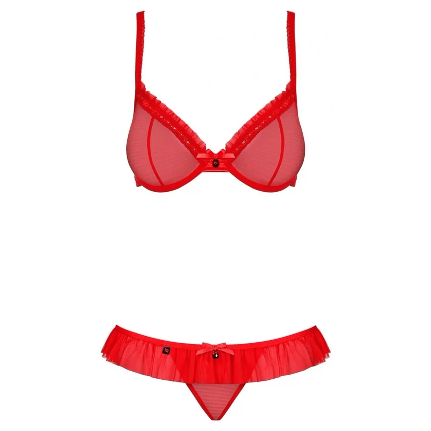 Set Obsessive 827-SET Roșu S-M
