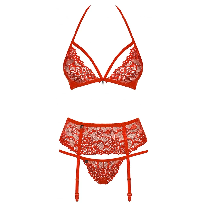 Set Obsessive 838-SEG Roșu S-M
