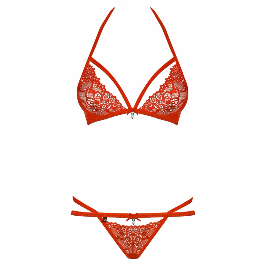 Set Obsessive 838-SET Roșu S-M