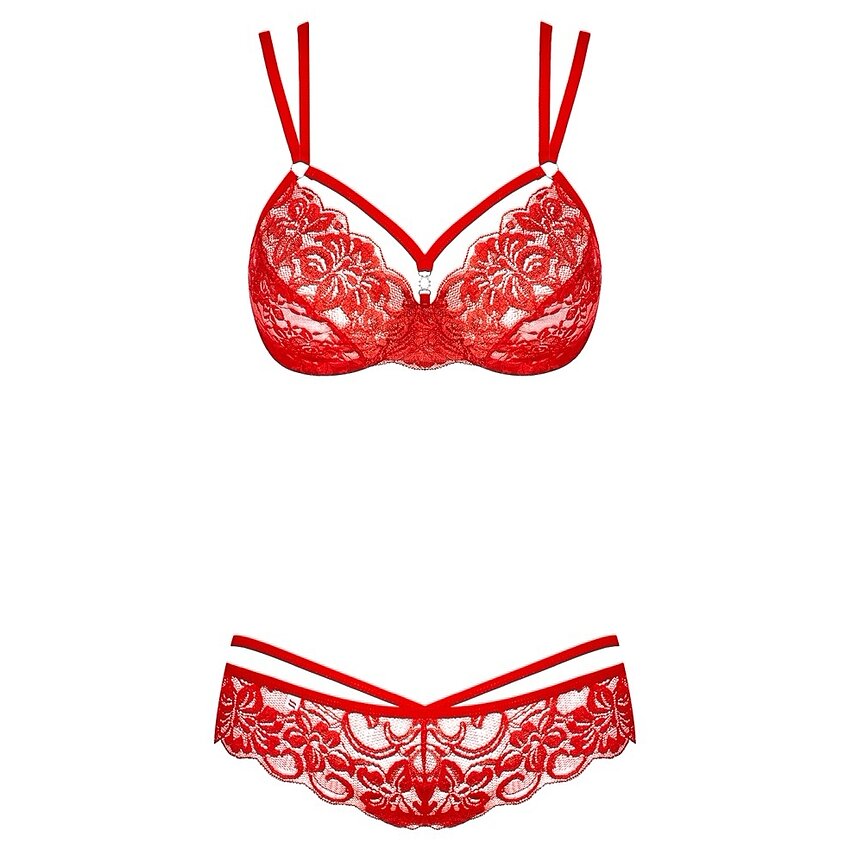 Set Obsessive 860-SET Roșu S-M
