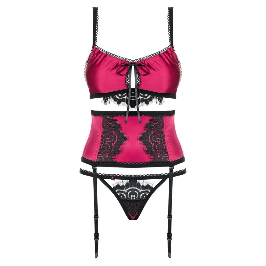 Set Obsessive 861-SEG Fuchsia S-M
