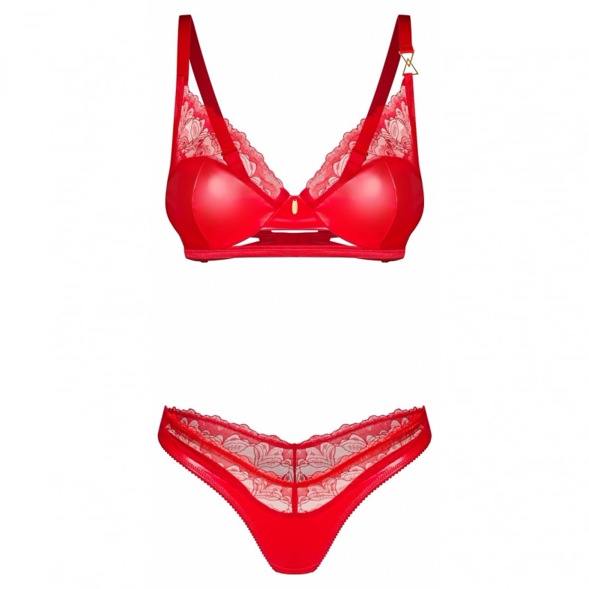 Set Obsessive Aliosa 2 Piese Roșu S-M