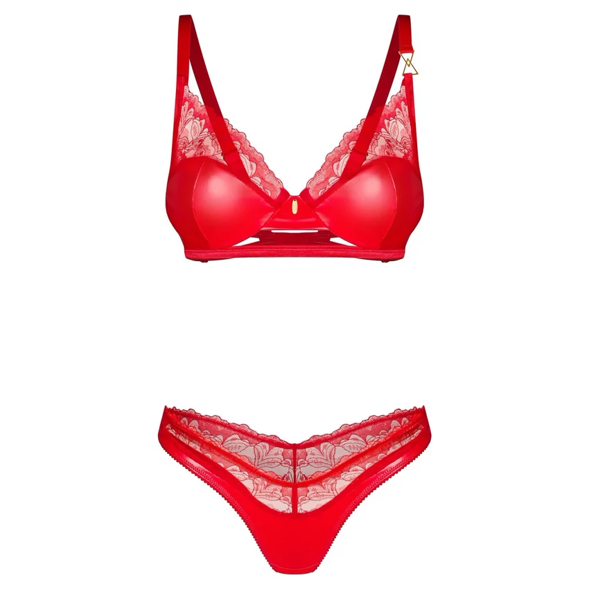 Set Obsessive Aliosa 2 Piese Roșu S-M