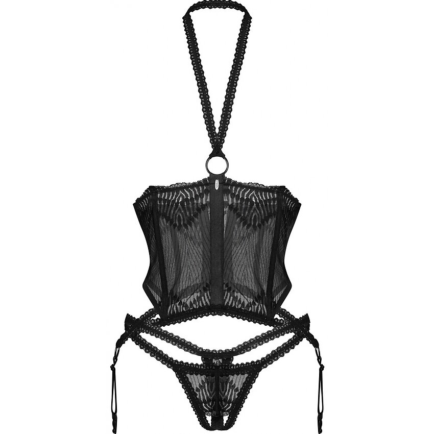 Set Obsessive Alliane Negru S-M