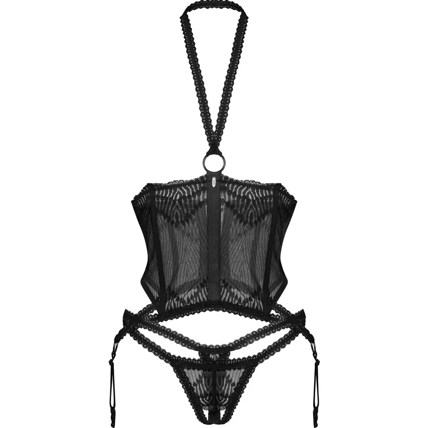 Set Obsessive Alliane Negru S-M