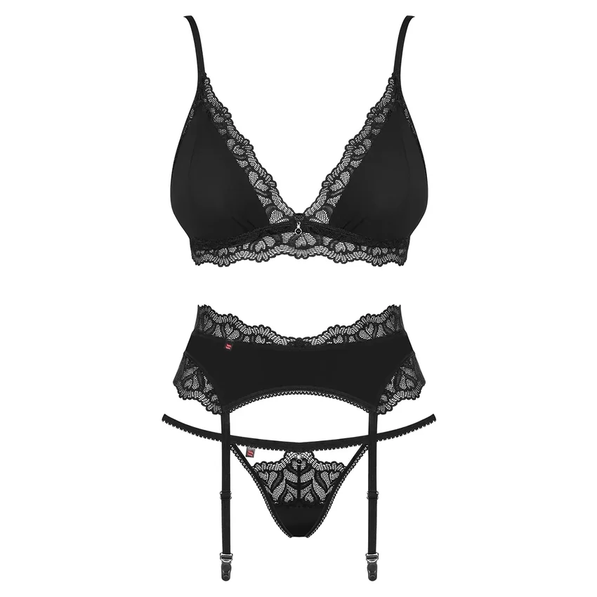 Set Obsessive Arisha Negru L-XL