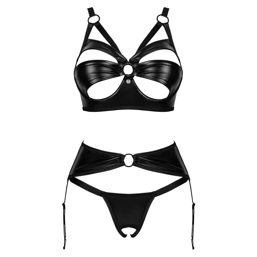 Set Obsessive Armares 3 Piese Negru XL-2XL