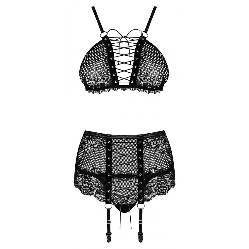 Set Obsessive Basitta Negru S-M