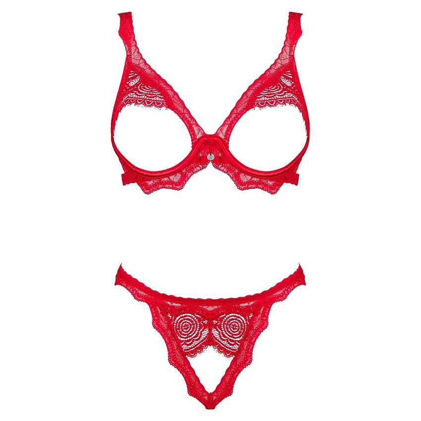 Set Obsessive Bergamore Roșu XS-S