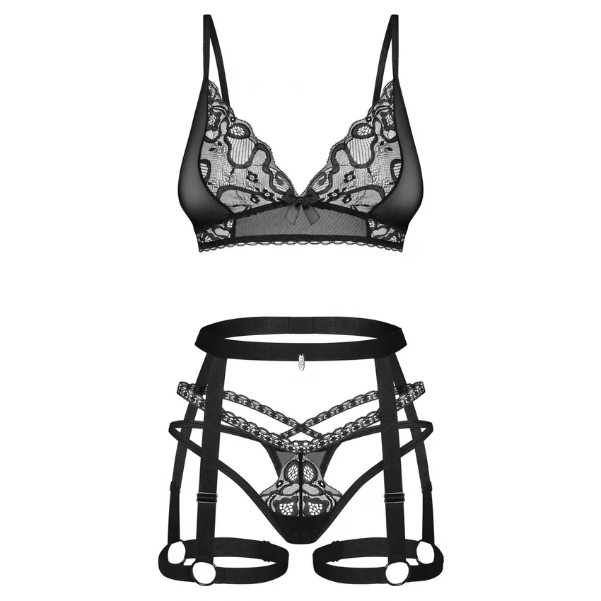 Set Obsessive Blomentis Negru XS-S