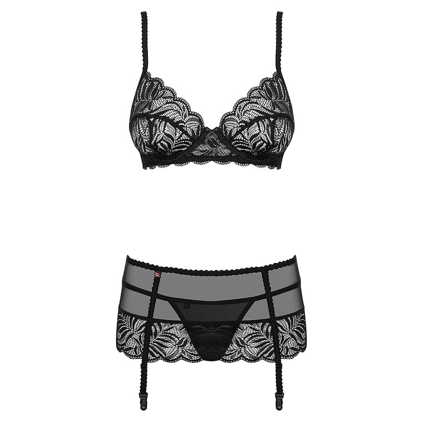 Set Obsessive Contica Negru S-M