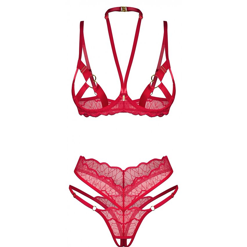 Set Obsessive Cupide Desir Roșu S-M