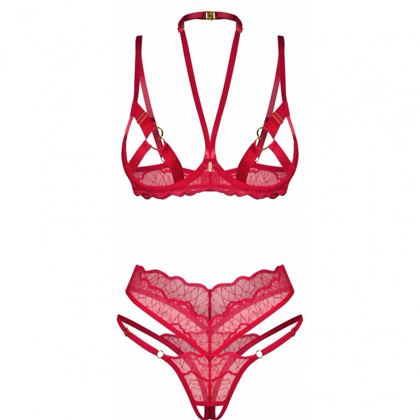 Set Obsessive Cupide Desir Roșu S-M